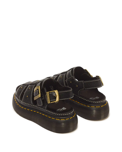 Wrenlie Open Toe Nappa Leather Fisherman Platform Sandals
