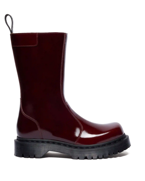 Rejena Lacquered Leather Boots