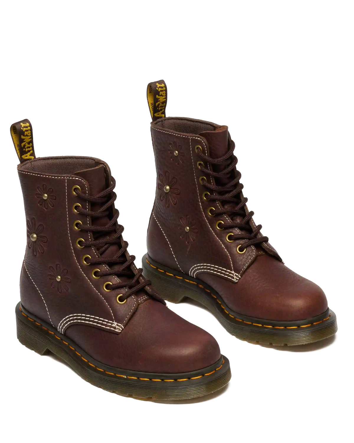1460 Pascal Flower Grizzly Leather Boots