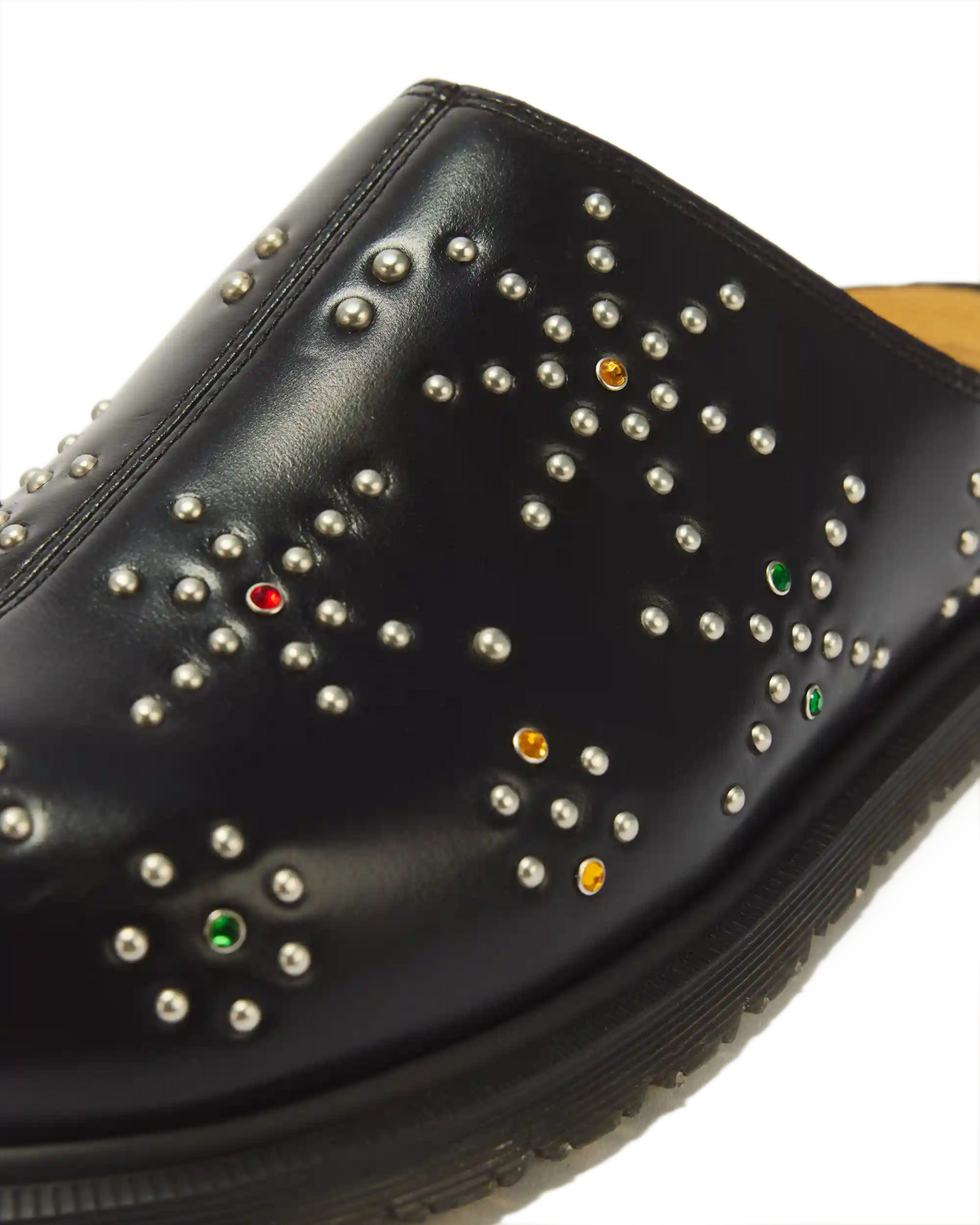 San Studded Leather Mules