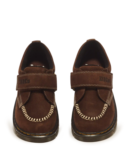 Youth Raffe Strap Tumbled Nubuck Strap Shoes