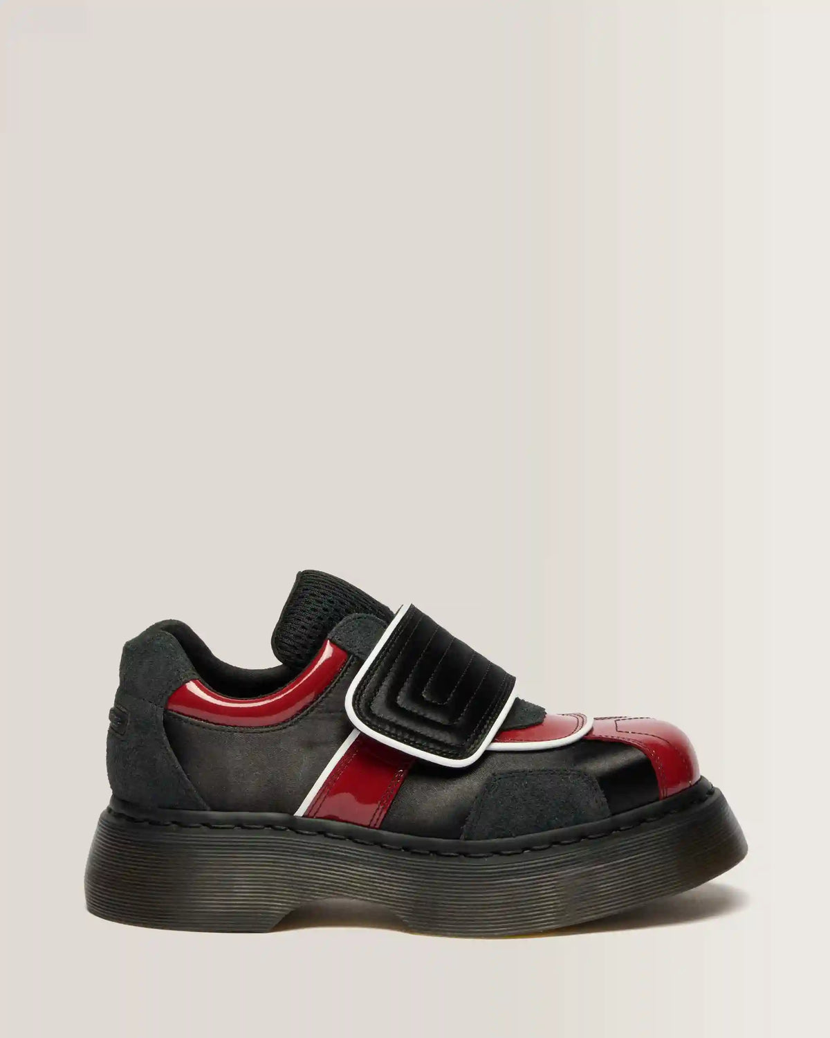 Buzz Strap Mixed Material Shoes