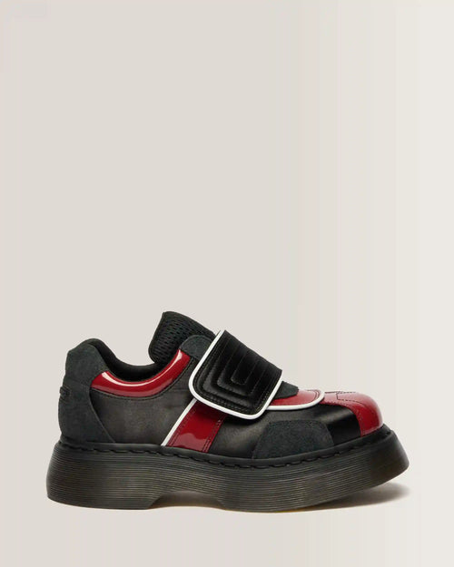 Buzz Strap Mixed Material Shoes