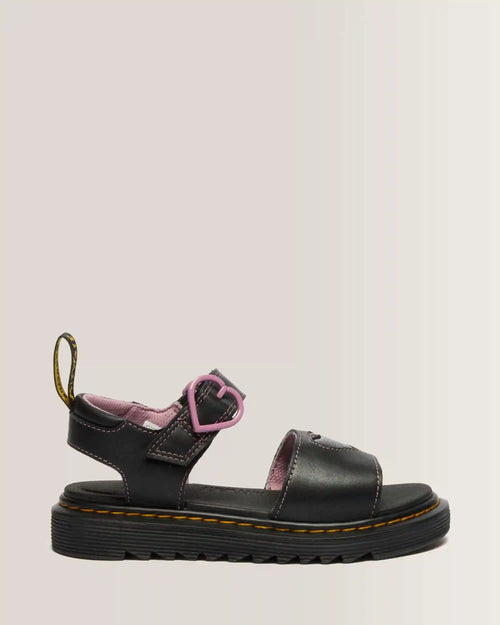 Junior Marlowe II Glitter Heart Leather Strap Shoes