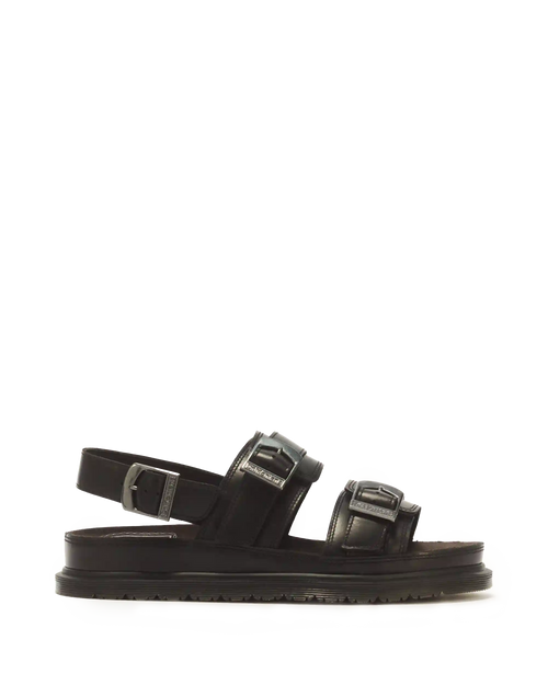 San Two Strap Leather Sandals
