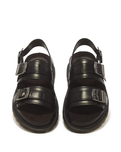 San Two Strap Leather Sandals