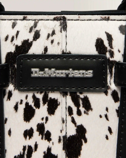 Extra Small Dalmatian Hair On Leather Tote Bag