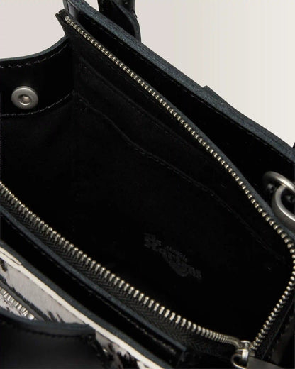 Extra Small Dalmatian Hair On Leather Tote Bag