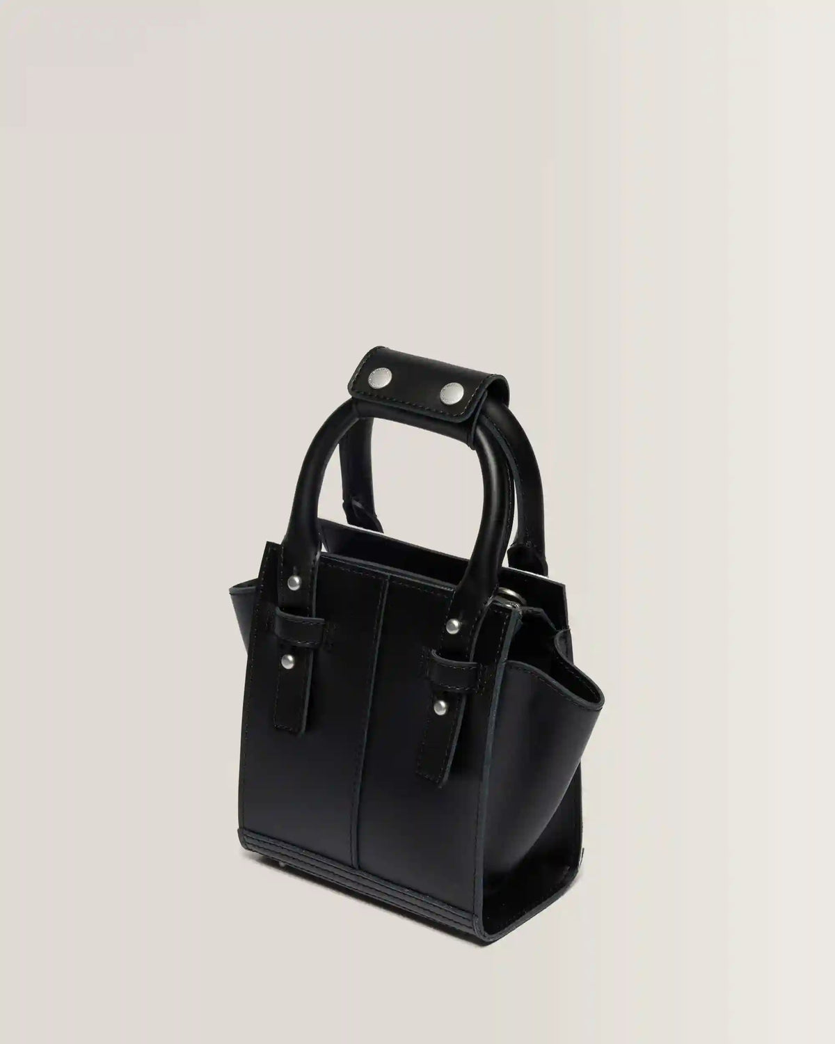 Extra Small Dalmatian Hair On Leather Tote Bag