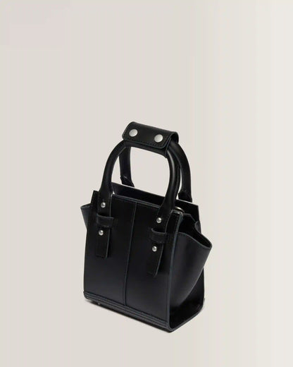 Extra Small Dalmatian Hair On Leather Tote Bag