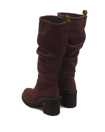 Kasey Suede Knee High Heeled Boots