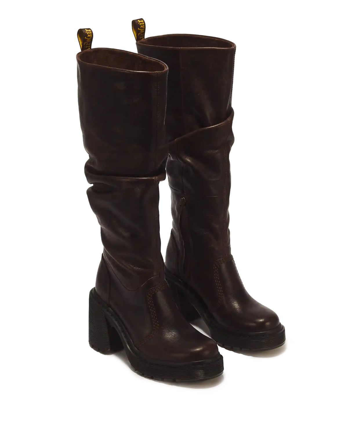 Kasey Kinsley Leather Knee High Heeled Boots