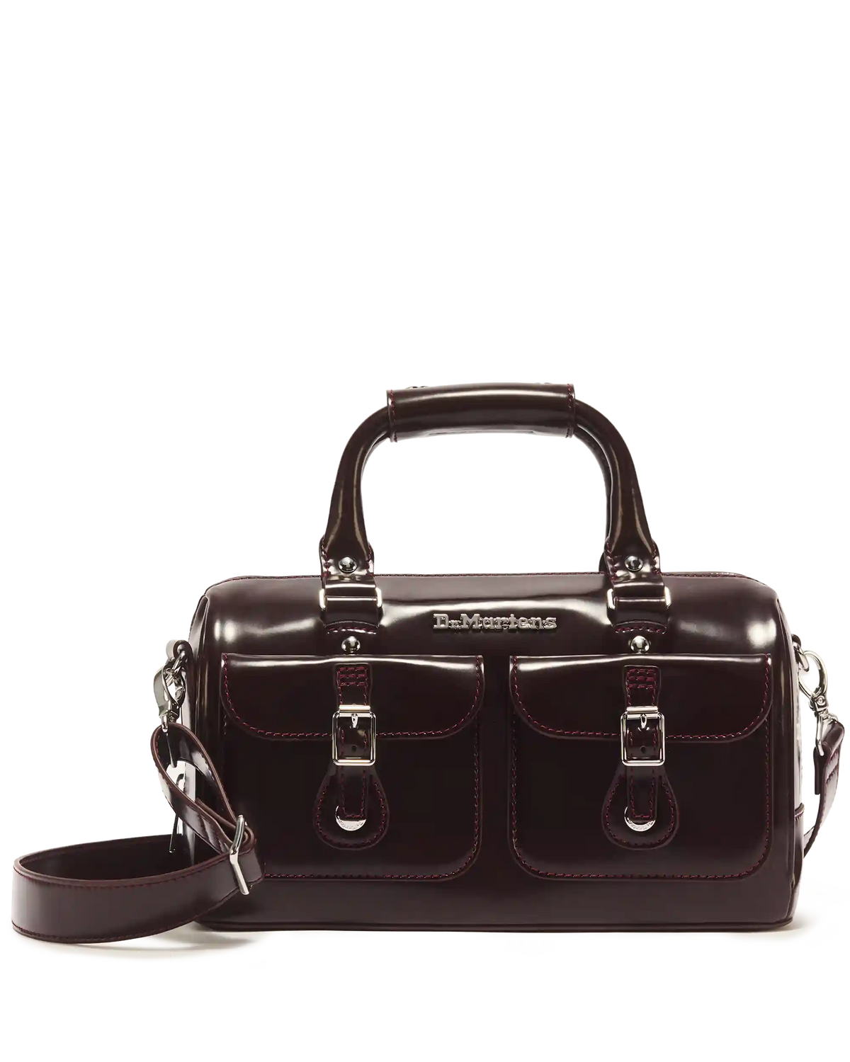 Top Handle Rub Off Leather Bag