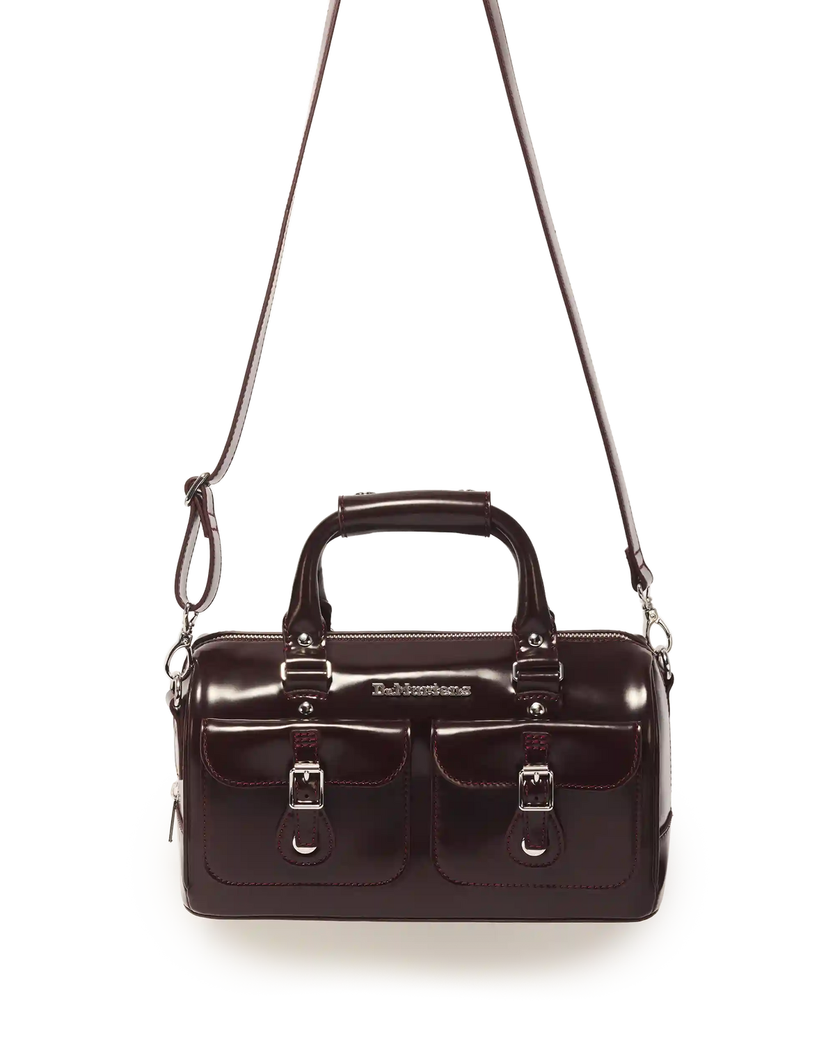 Top Handle Rub Off Leather Bag