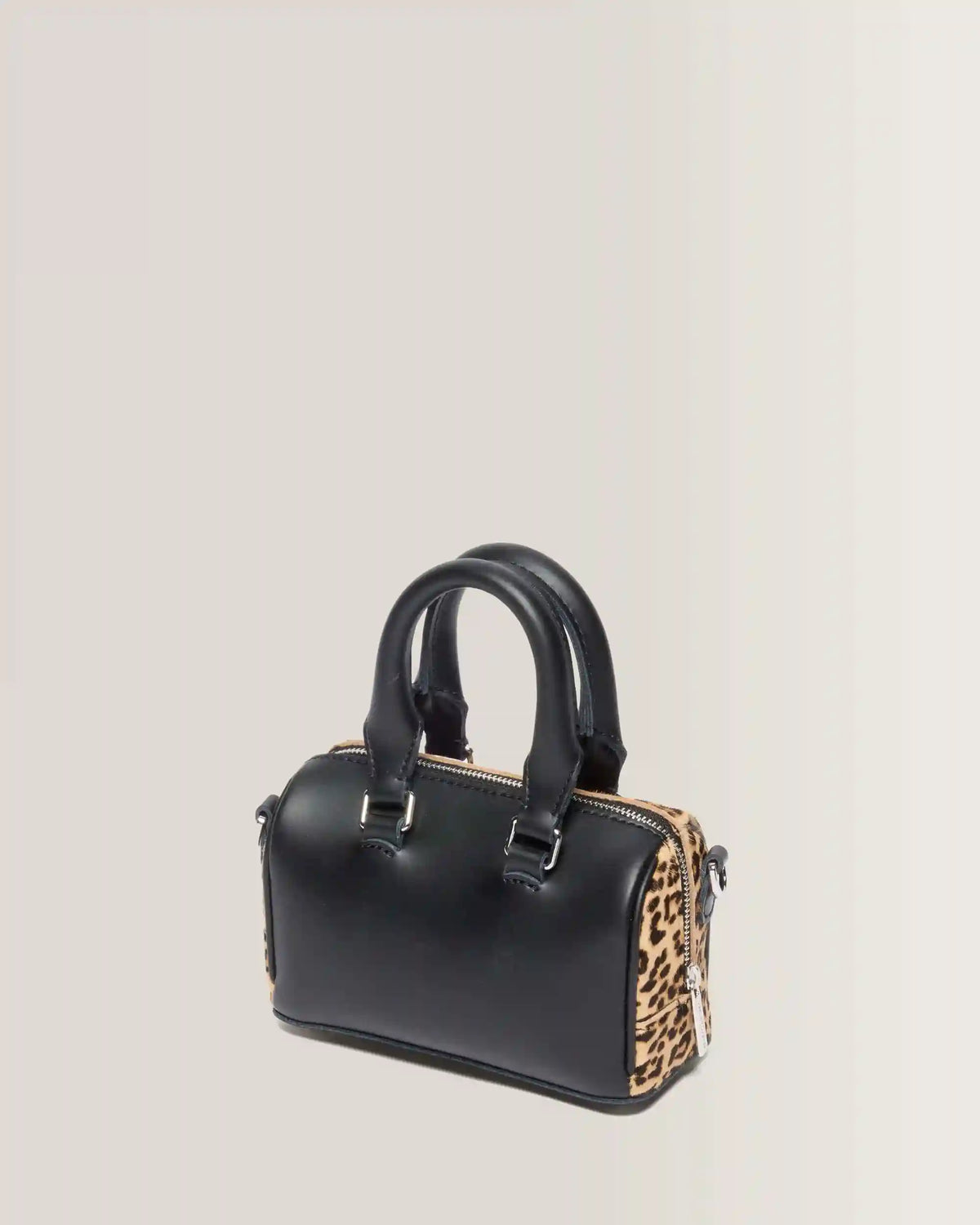 Mini Top Handle Leopard Print Bag