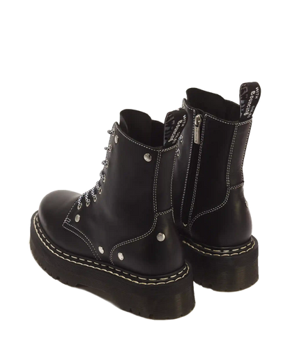 Jadon Monochrome Sendal Leather Platform Boots