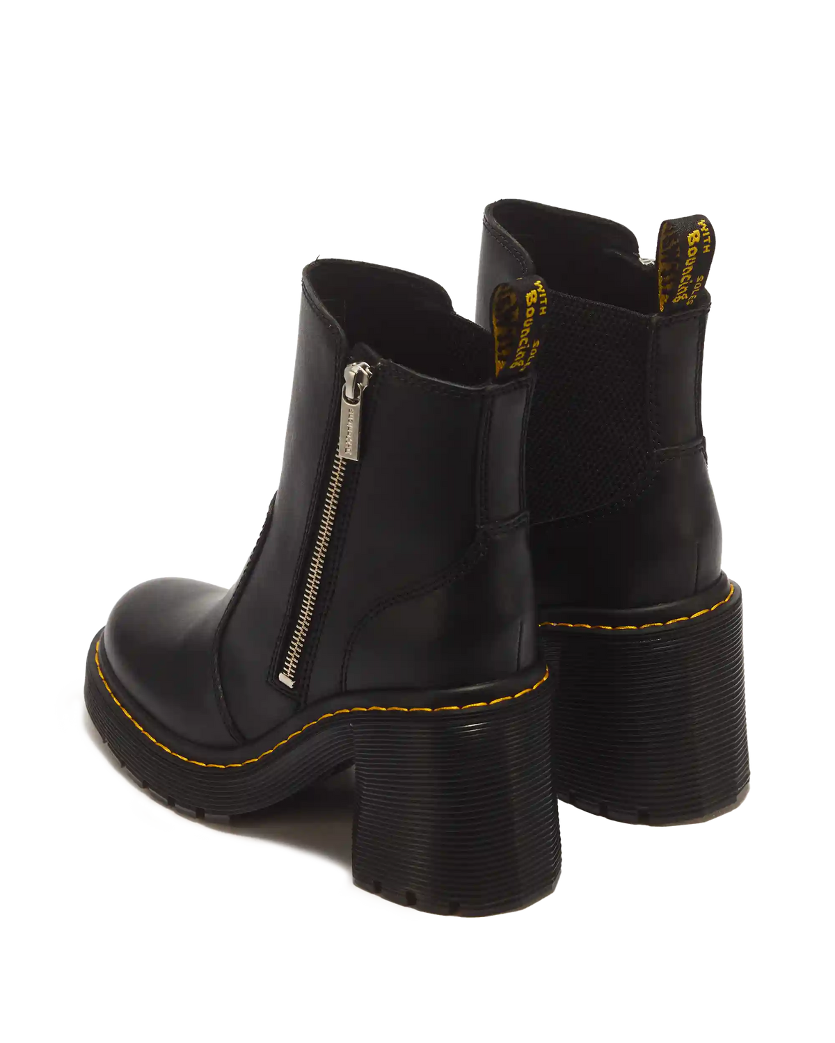 Spence Zip Sendal Leather Heeled Boots
