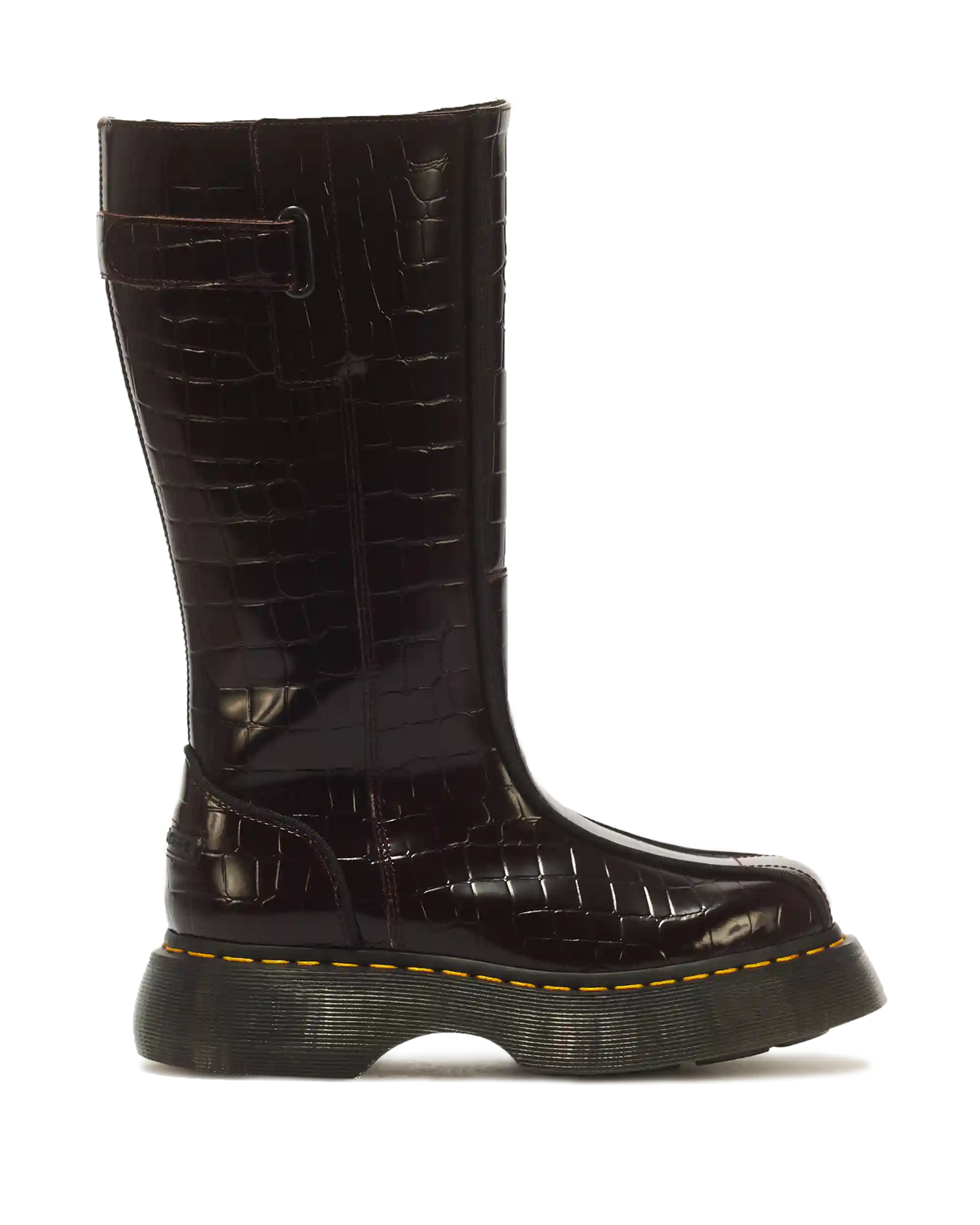Buzz Hi Croc Emboss Leather Boots