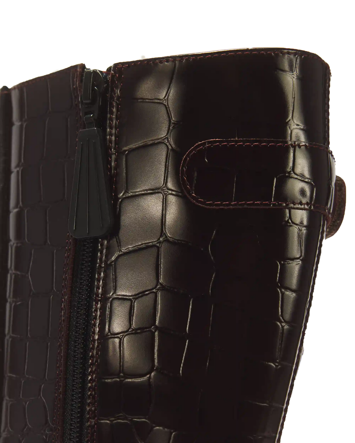 Buzz Hi Croc Emboss Leather Boots