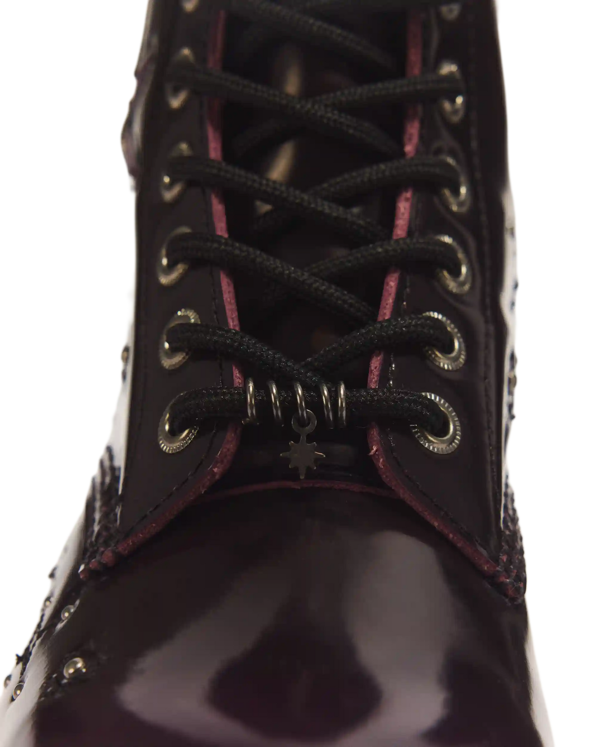1460 Pascal Whimsy Goth Leather & Velvet Lace Up Boots