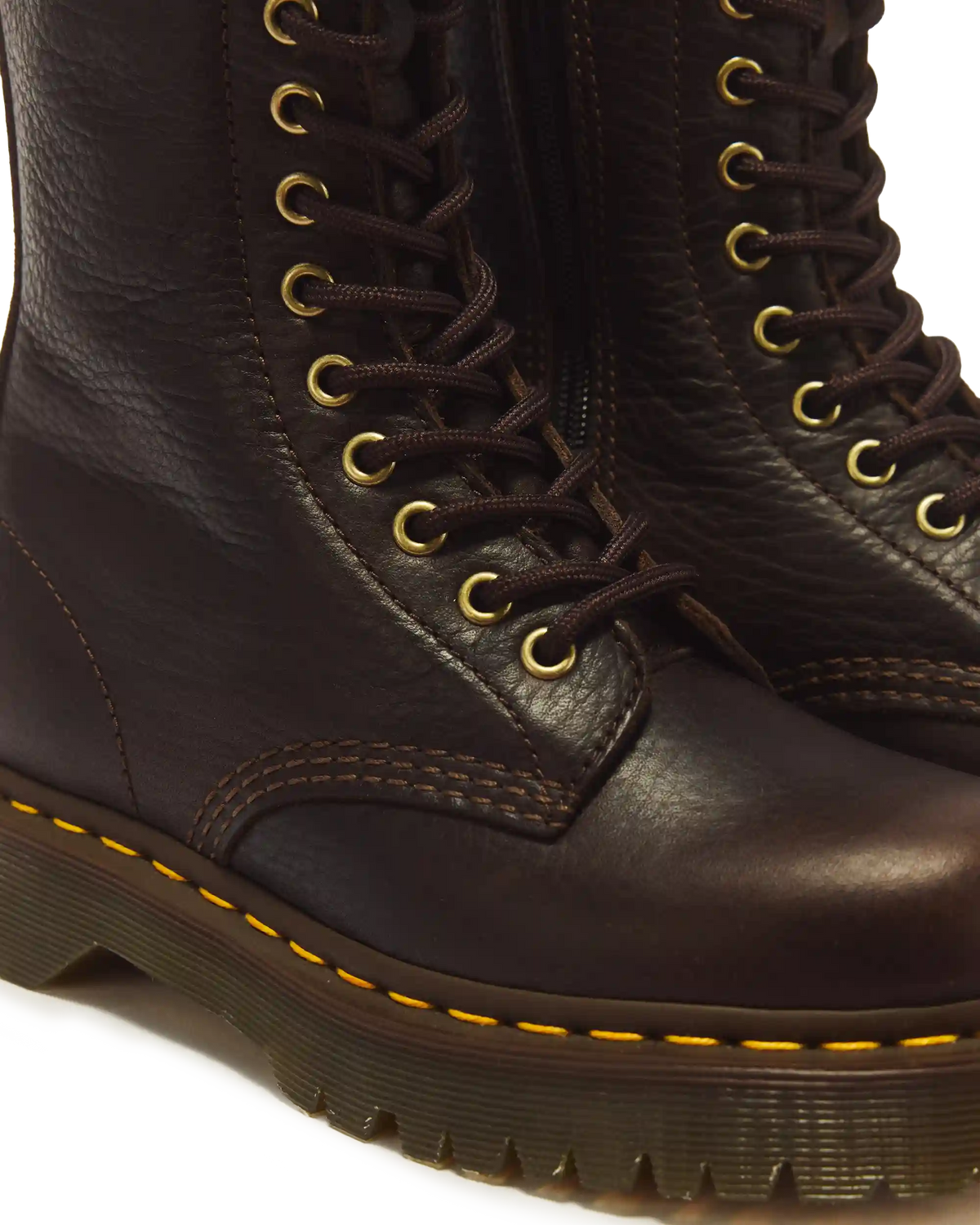 1B99 Bex 14 Eye Ambassador Leather Lace Up Boots