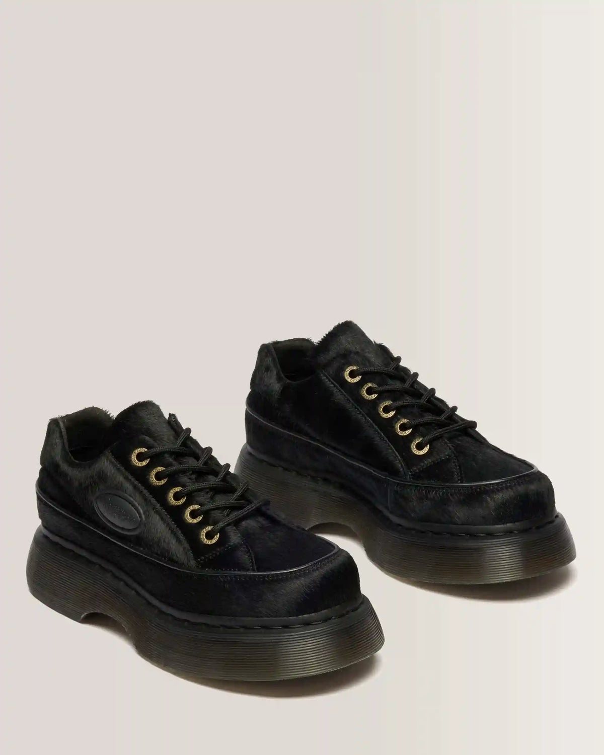 Buzz 5-Eye Hair On Leather Shoes