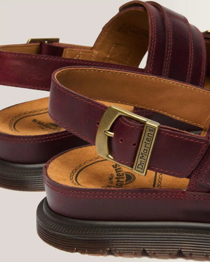 San Two Strap Leather Sandals
