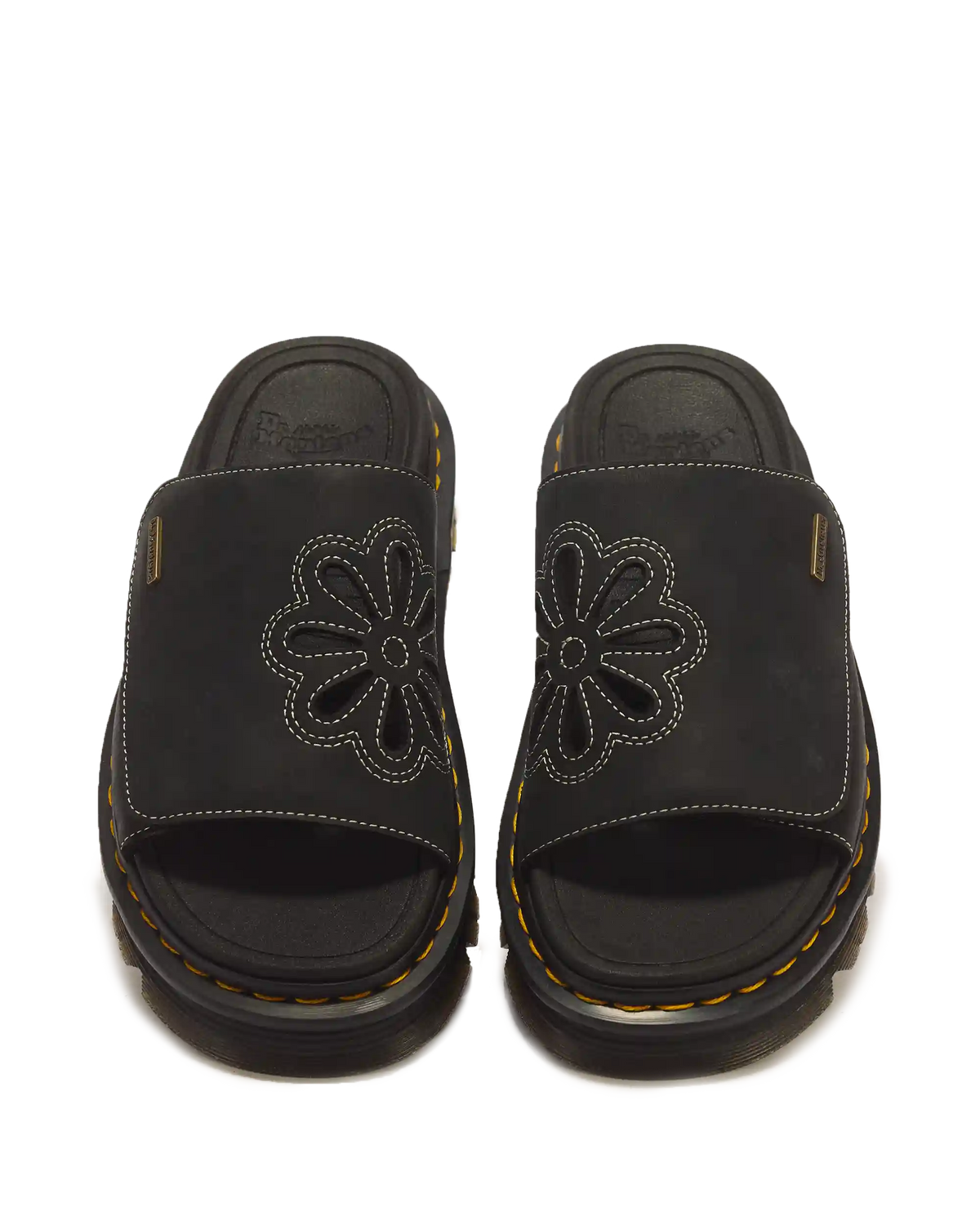 Zebzag Wyoming Leather Slides