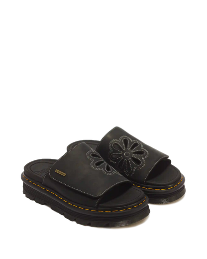 Zebzag Wyoming Leather Slides