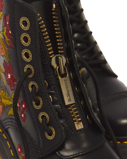 Sinclair Floral Wanama Leather Lace Up Boots