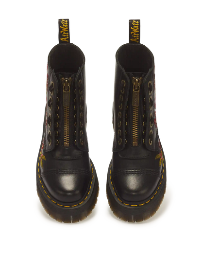 Sinclair Floral Wanama Leather Lace Up Boots