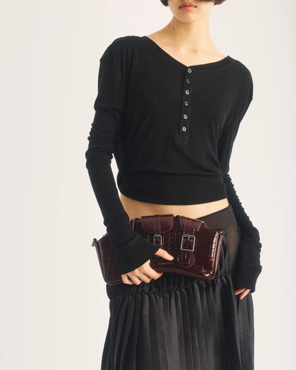 1460 Leather Baguette Shoulder Bag