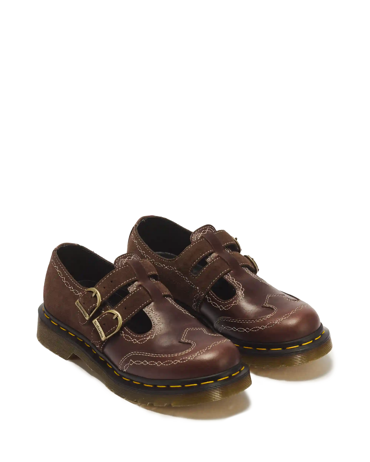 8065 Desert Rodeo Leather & Suede Mary Jane Shoes