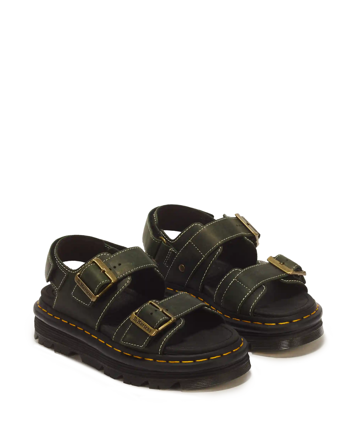 Zebzag Crazy Horse Leather Sandals