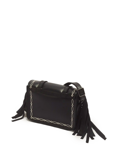 7 Inch Desert Rodeo Leather & Suede Satchel