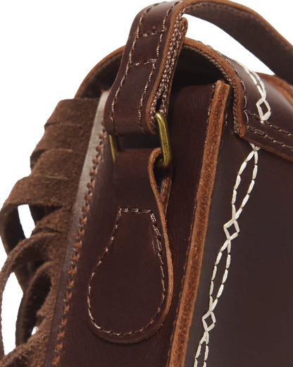7 Inch Desert Rodeo Leather & Suede Satchel