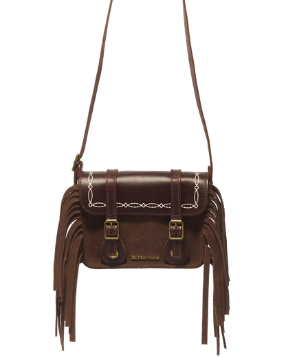 7 Inch Desert Rodeo Leather & Suede Satchel