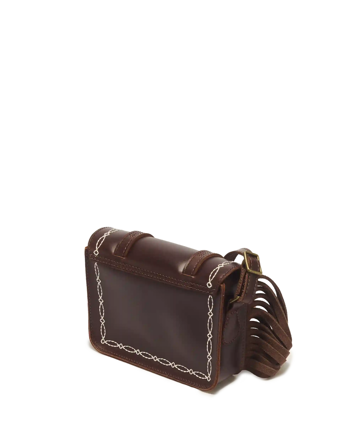7 Inch Desert Rodeo Leather & Suede Satchel