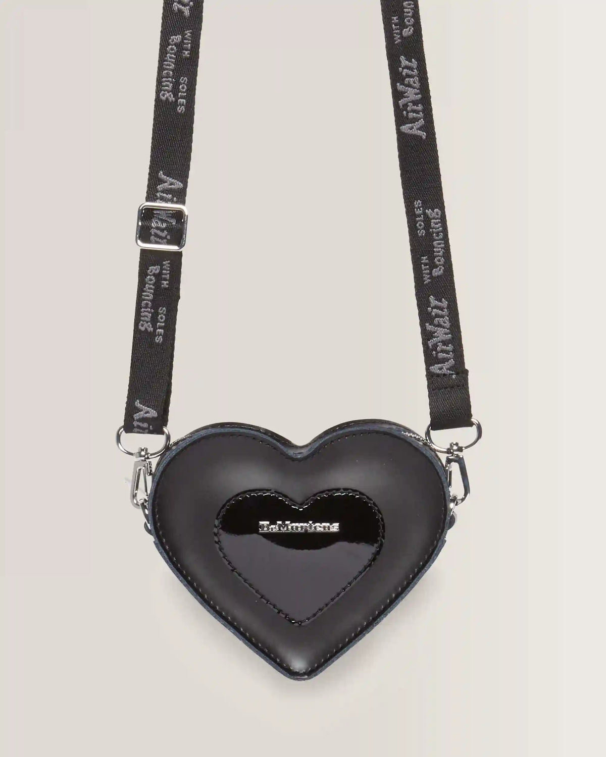 Mini Heart Shaped Kiev & Patent Leather Bag