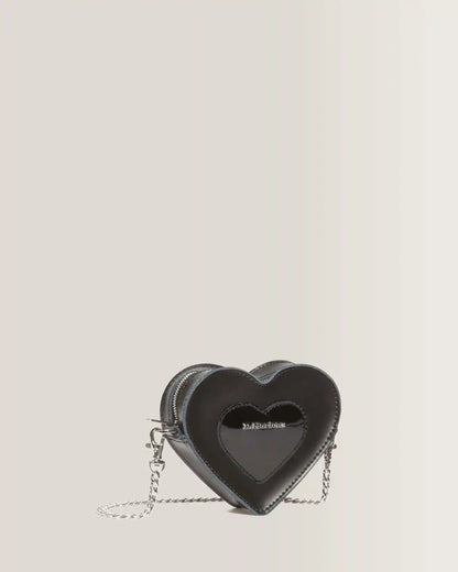 Mini Heart Shaped Kiev & Patent Leather Bag