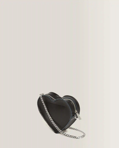 Mini Heart Shaped Kiev & Patent Leather Bag