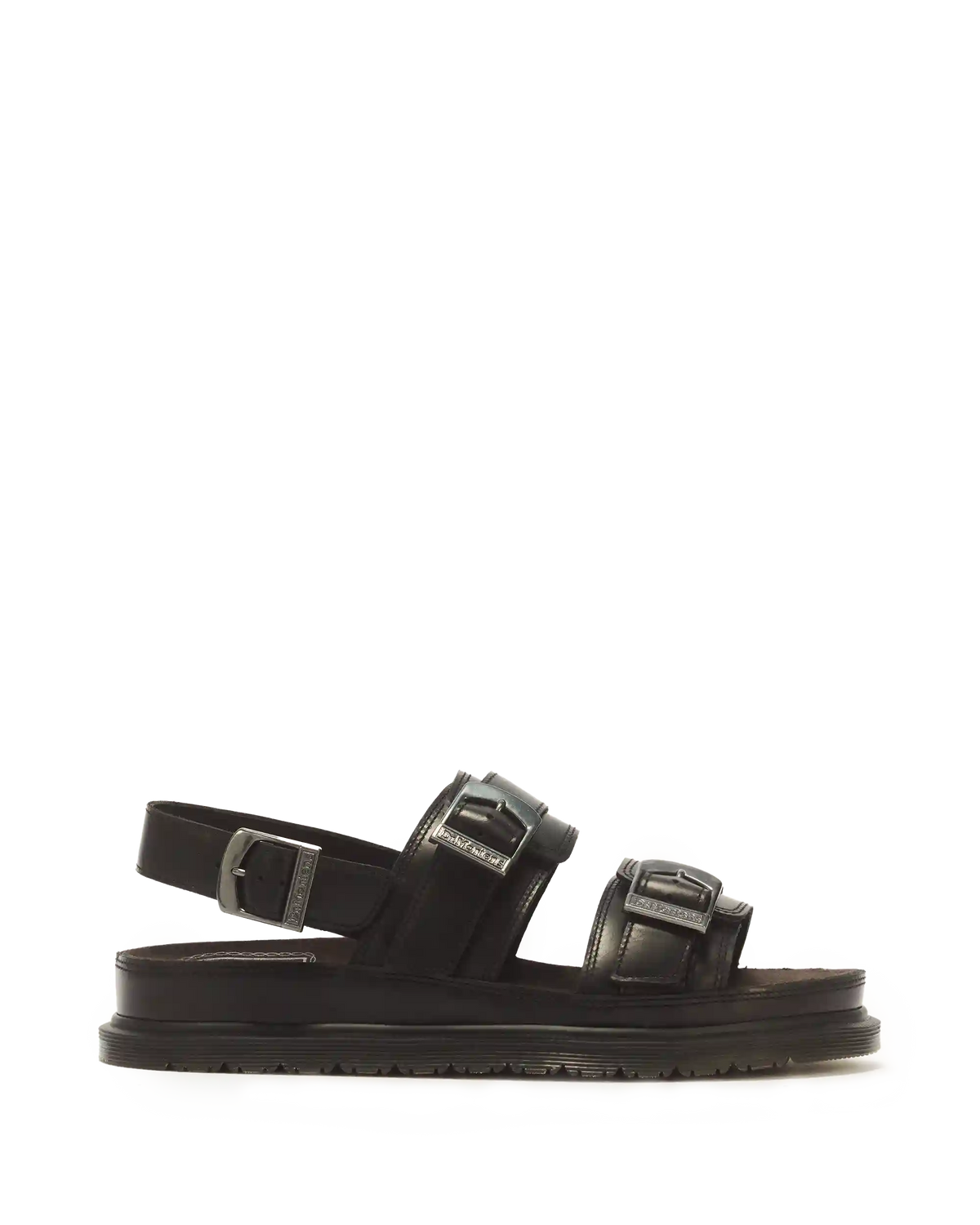 San Two Strap Leather Sandals